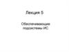 Обеспечивающие подсистемы ИС