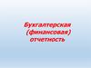 Бухгалтерская (финансовая) отчетность