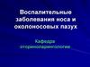 Воспалительные заболевания носа и околоносовых пазух