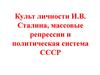 Культ личности И.В. Сталина, массовые репрессии и политическая система СССР