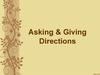 Asking & Giving Directions