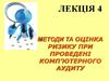 Методи та оцінка ризику при проведені комп’ютерного аудиту