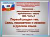 Сочинение-рассуждение на основе прочитанного текста (С2). Часть 2. Первый раздел тем. Связь грамматики и лексики в русском языке