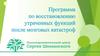 Программа по восстановлению утраченных функций после мозговых катастроф