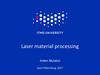 Laser material processing