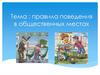 Правила поведения в общественных местах