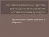 Организация в сфере культуры и искусств