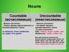 Nouns countable