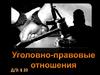 Уголовно-правовые отношения