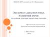 Экспресс-диагностика развития речи. Старшая логопедическая группа