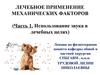 Лечебное применение механических факторов (часть 1. Использование звука в лечебных целях)
