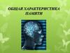 Общая характеристика памяти
