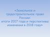 Земельное и градостроительное право России