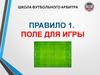 Школа футбольного арбитра. Правило 1. Поле для игры