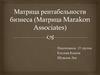 Матрица рентабельности бизнеса (Матрица Marakon Associates)