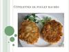Côtelettes de poulet hachés