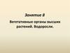 Вегетативные органы высших растений. Водоросли