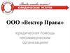 ООО «Вектор Права». Юридическая помощь некоммерческим организациям
