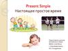 Present Simple. Настоящее простое время
