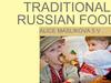 Traditional russian food