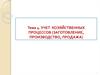 Учет хозяйственных процессов (заготовление, производство, продажа)