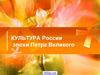 Культура России эпохи Петра Великого