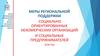 Меры региональной поддержки социально ориентированных некомерческих организаций и социальных предпринимателей 2018 год