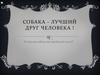 Собака - лучший друг человека