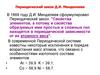 Периодический закон Д.И. Менделеева