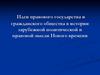 Идеи правового государства и гражданского общества в истории зарубежной политической и правовой мысли Нового времени