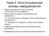 Конституционные основы народовластия
