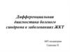Дифференциальная диагностика болевого синдрома в заболеваниях ЖКТ