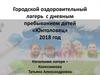 Городской оздоровительный лагерь с дневным пребыванием детей «Юнтоловец» 2018 год