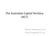 The Australian Capital Territory (ACT)