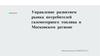 Управление развитием рынка потребителей газомоторного топлива в Московском регионе