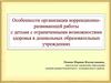 Особенности организации коррекционно-развивающей работы с детьми с ограниченными возможностями здоровья в ДОУ