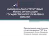 Функционально-структурный анализ организации государственного управления Мексики
