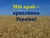 Мій край – краплинка України