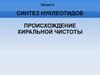 Синтез нуклеотидов. Происхождение хиральной чистоты