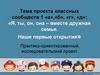 Тема проекта классных сообществ 1 «а», «б», «г», «д»: «Я, ты, он, она – вместе дружная семья. Наши первые открытия»