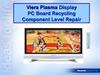 Viera Plasma Display. PC Board Recycling. Component Level Repair