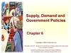 Supply, Demand and Government Policies