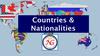 Countries & Nationalities