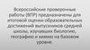 Всероссийские проверочные работы (ВПР)