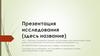 Презентация исследования