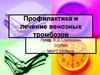 Профилактика и лечение венозных тромбозов