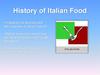 History of Italian Food