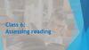 Assessing reading