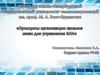 Принципы организации каналов связи для управления БЛА