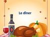 Le dîner. Французский язык